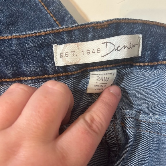 Cato 24W Cropped Jeans - Picture 4 of 7